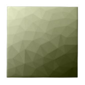 Leger lichtgroene verloop geometrisch mesh patroon tegeltje (Voorkant)