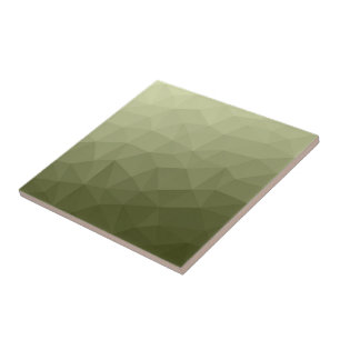 Leger lichtgroene verloop geometrisch mesh patroon tegeltje