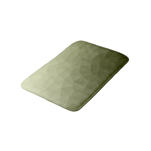Leger lichtgroene verloop geometrisch meshpatroon badmat (Gekanteld)