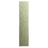 Leger lichtgroene verloop geometrische mesh patroo korte tafelloper (Voorkant)