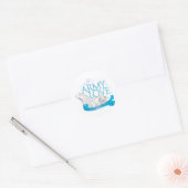 Leger Liefde Soort van Sprookje Ronde Sticker (Envelop)