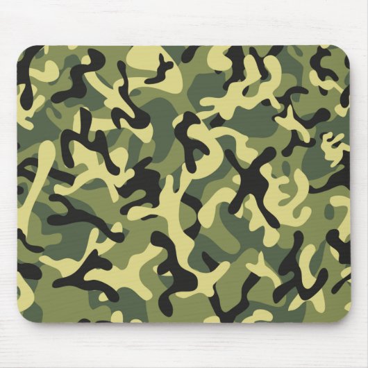 Leger Lime Green Forest Camo | Camo Forest Mousepa Muismat (Voorkant)