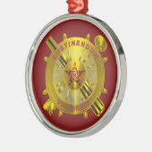 Leger Logistiek Korps Metalen Ornament (Links)