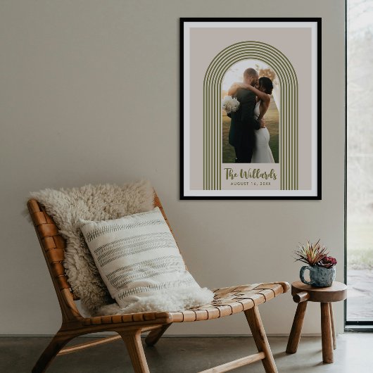 Leger Lombard Lines Boog Aangepaste Foto Kunstprin Poster