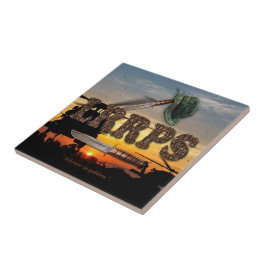 Leger LRRPS LRRP marine mariniers Tegeltje