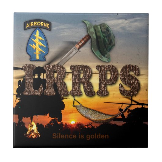 Leger LRRPS Special Forces Green Berets SF Tegeltje (Voorkant)