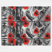 Leger, luchtmacht, marine fleece deken (Voorkant (Horizontaal))