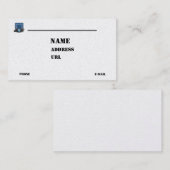 leger luchtveteranen ronselaar dierenartsen bedrij visitekaartje (Voorkant / Achterkant)