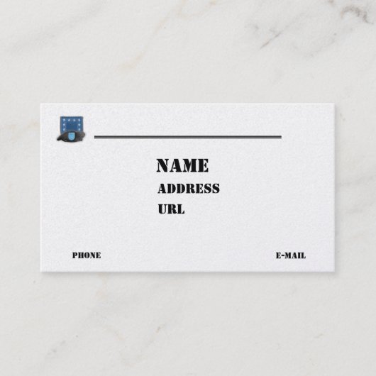 leger luchtveteranen ronselaar dierenartsen bedrij visitekaartje (Voorkant)