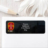 Leger MACV Vietnam-label oorlogsadres. Etiket (Insitu)