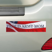 Leger Mam American Flag Bumpersticker (Op auto)