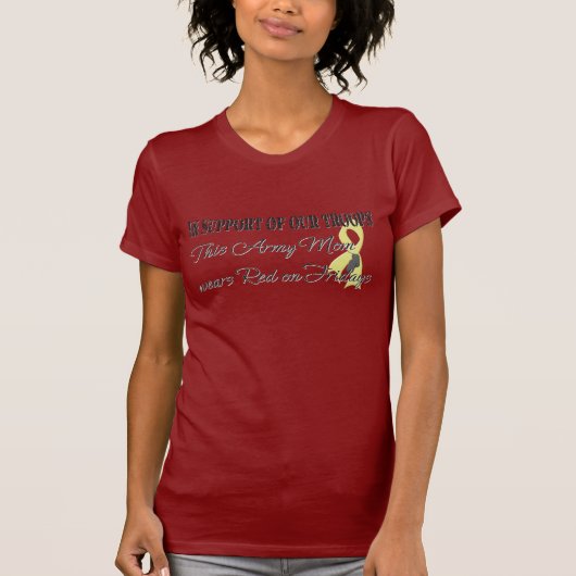 Leger mam Red Vrijdag T-shirt (Voorkant)