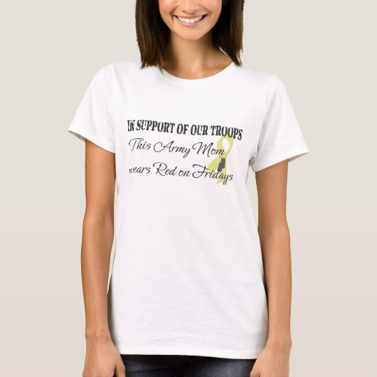 Leger mam Red Vrijdag T-shirt (Voorkant)