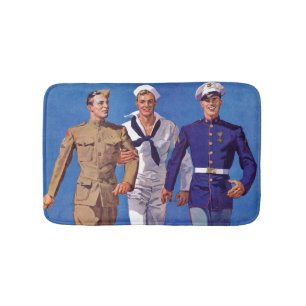 Leger, marine en mariniers badmat