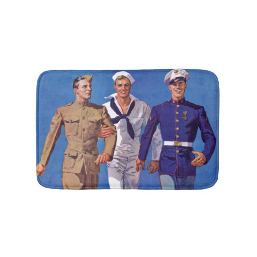 Leger, marine en mariniers badmat (Voorkant)
