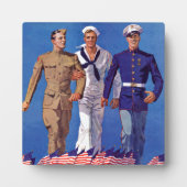 Leger, marine en mariniers fotoplaat (Voorkant)