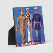 Leger, marine en mariniers fotoplaat (Voorkant)