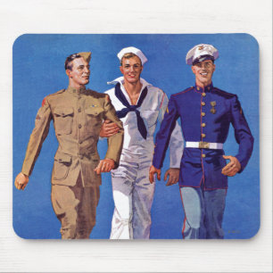 Leger, marine en mariniers muismat