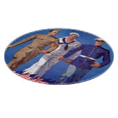 Leger, marine en mariniers snijplank (Hoek)