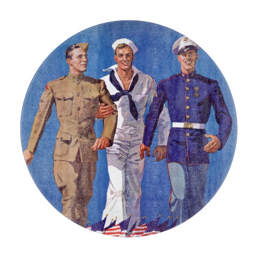 Leger, marine en mariniers snijplank (Voorkant)