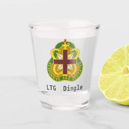 Leger MEDCOM DUI - Persoonlijk Shot Glas (Voorkant)