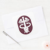 Leger Medisch Commando Vierkante Sticker (Envelop)