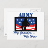 Leger Mijn opa Mijn Hero Briefkaart (Voorkant / Achterkant)