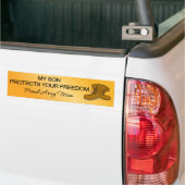 (Leger) Mijn zoon beschermt uw vrijheid Bumpersticker (Op Truck)