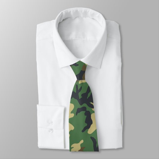 Leger Militaire Camo Camouflage Print Strijdkracht Stropdas (Gebonden)