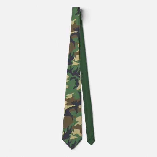 Leger Militaire Camo Camouflage Print Strijdkracht Stropdas (Voorkant)