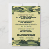 Leger militaire Camouflage Birthday-partij Kaart (Voorkant)
