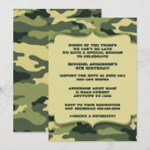 Leger militaire Camouflage Birthday-partij Kaart (Voorkant / Achterkant)