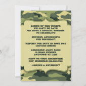 Leger militaire Camouflage Birthday-partij Kaart (Voorkant)