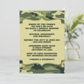 Leger militaire Camouflage Birthday-partij Kaart (Staand voorkant)