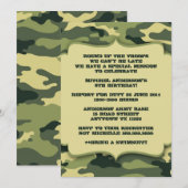Leger militaire Camouflage Birthday-partij Kaart (Voorkant / Achterkant)