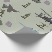 Leger Militaire Camouflage Groen Camo Cadeaupapier (Hoek)