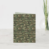Leger Militaire Camouflage Groen Camo  Kaart (Achterkant)