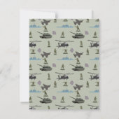 Leger Militaire Camouflage Groen Camo Verjaardag Notitiekaartje (Achterkant)