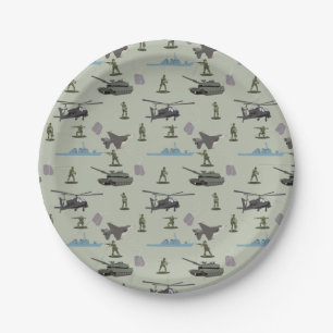 Leger Militaire Camouflage Groen Camo Verjaardag Papieren Bordje