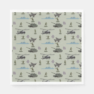 Leger Militaire Camouflage Groen Camo Verjaardag Servet