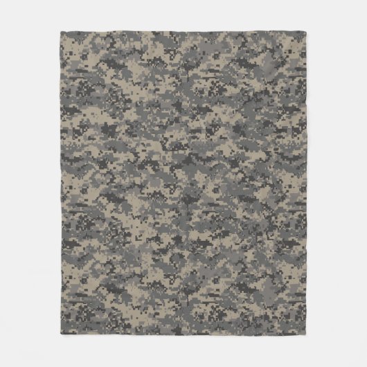 Leger militaire camouflage khaki groen fleece deken (Voorkant)