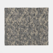 Leger militaire camouflage khaki groen fleece deken (Voorkant (Horizontaal))