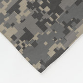 Leger militaire camouflage khaki groen fleece deken (Hoek)
