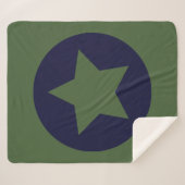 Leger Militaire Jongen Bedding Sherpa Deken (Voorkant (horizontaal))