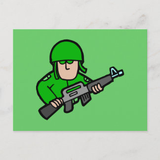 Leger Militaire Soldaat Camo Green Designer Art Briefkaart