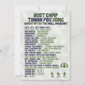 Leger Militaire Verjaardag Dank u Kaarten (Voorkant)