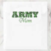 Leger Moeder Ovale Sticker (Tas)