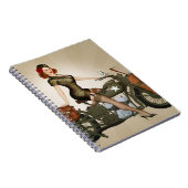 Leger Motorcycle Pinup Notitieboek (Rechterzijde)