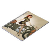 Leger Motorcycle Pinup Notitieboek (Linkerzijde)