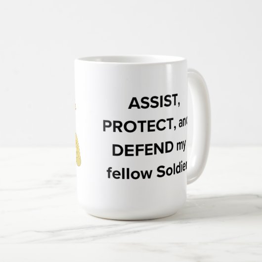 Leger MP Koffie Mok (Voorkant rechts)